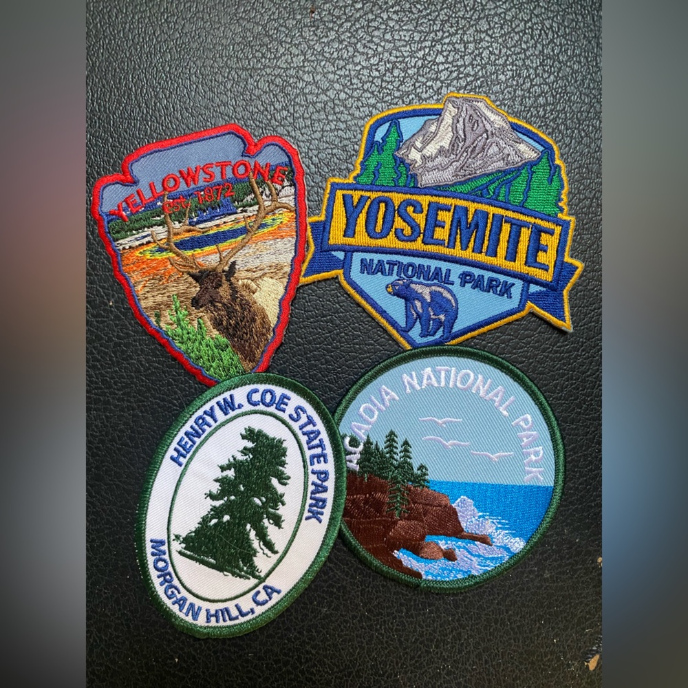 Selection of 4 park patches never used.